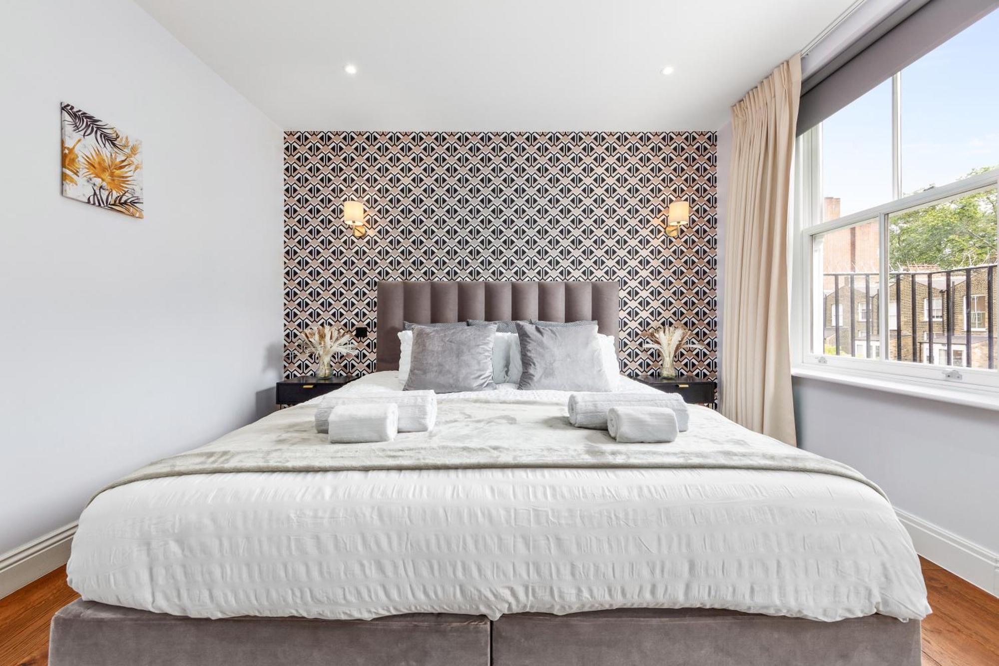 Stylish 2 Bedroom Apartment In Westminster Sleeps 5 With Ac لندن المظهر الخارجي الصورة