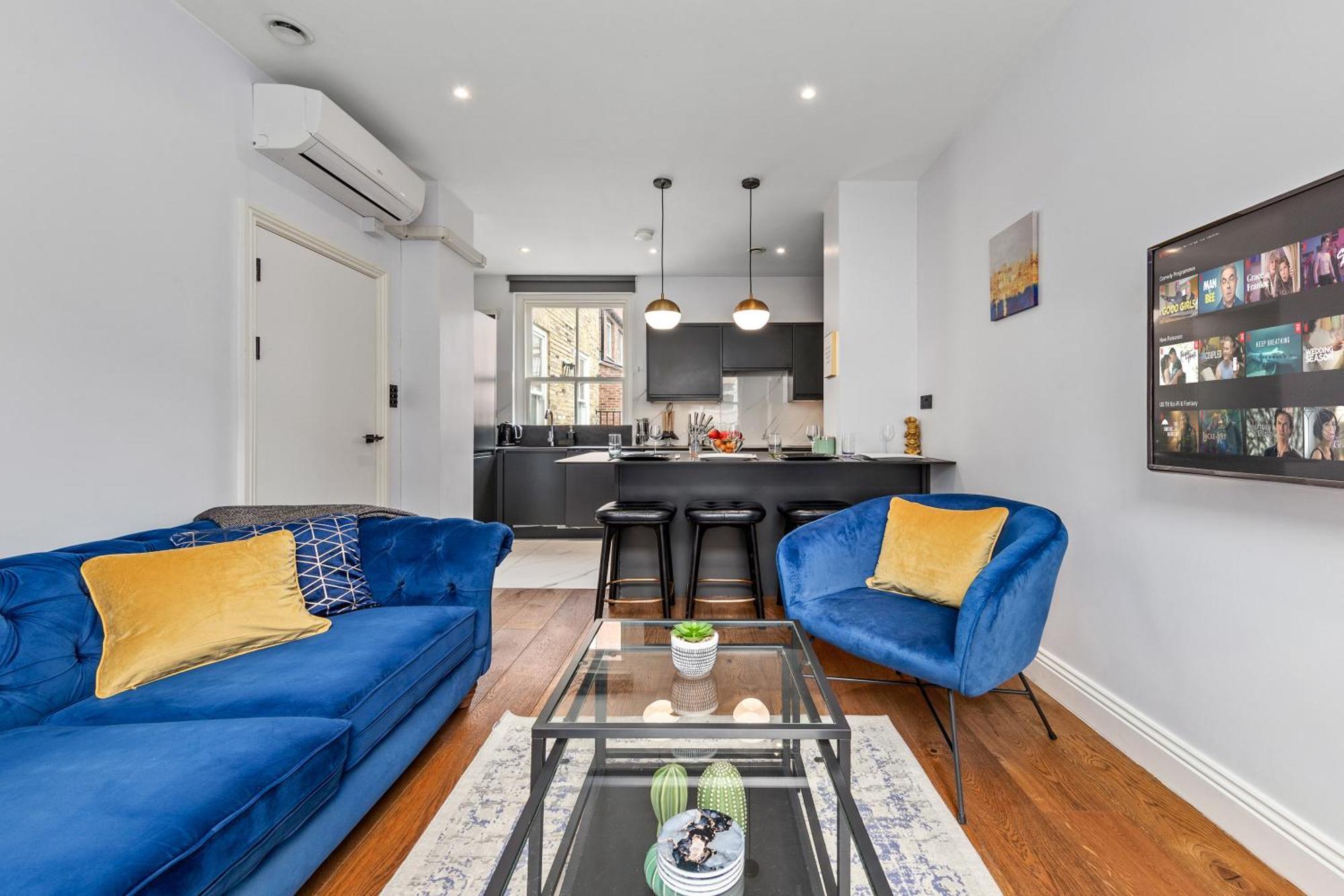 Stylish 2 Bedroom Apartment In Westminster Sleeps 5 With Ac لندن المظهر الخارجي الصورة